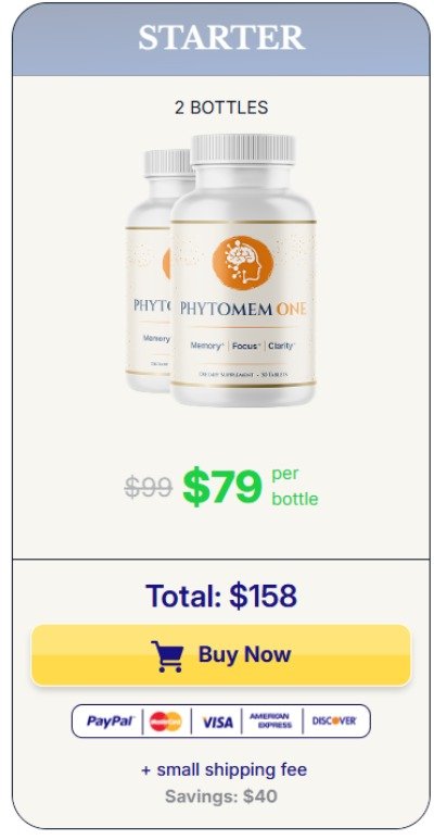 Phytomem One 1 bottle package