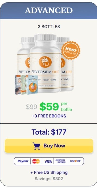 Phytomem One 3 bottle package