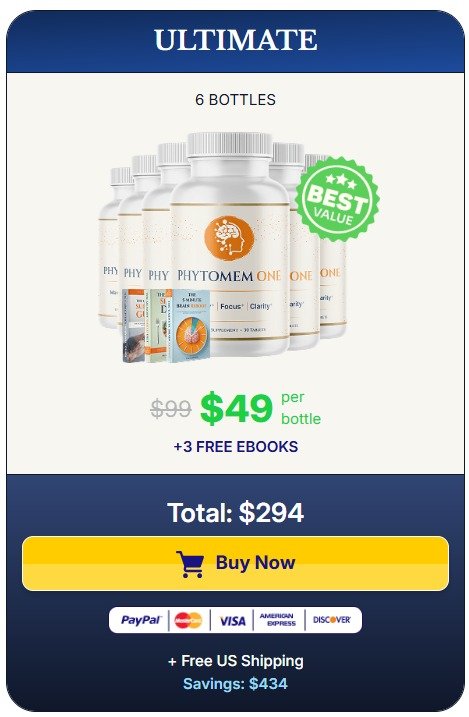 Phytomem One 6 bottle package